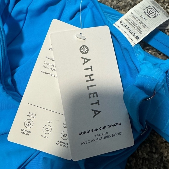 NWT! Athleta Santorini Blue Bondi Bra Cup Tankini - Size 34B/C🩵 - Picture 6 of 8